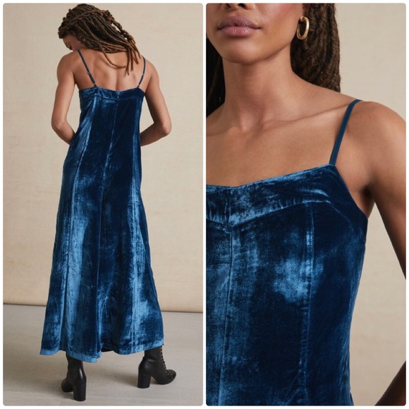 NWT ANTHROPOLOGIE MAEVE ANDROMEDA VELVET JUMPSUIT - Picture 8 of 14
